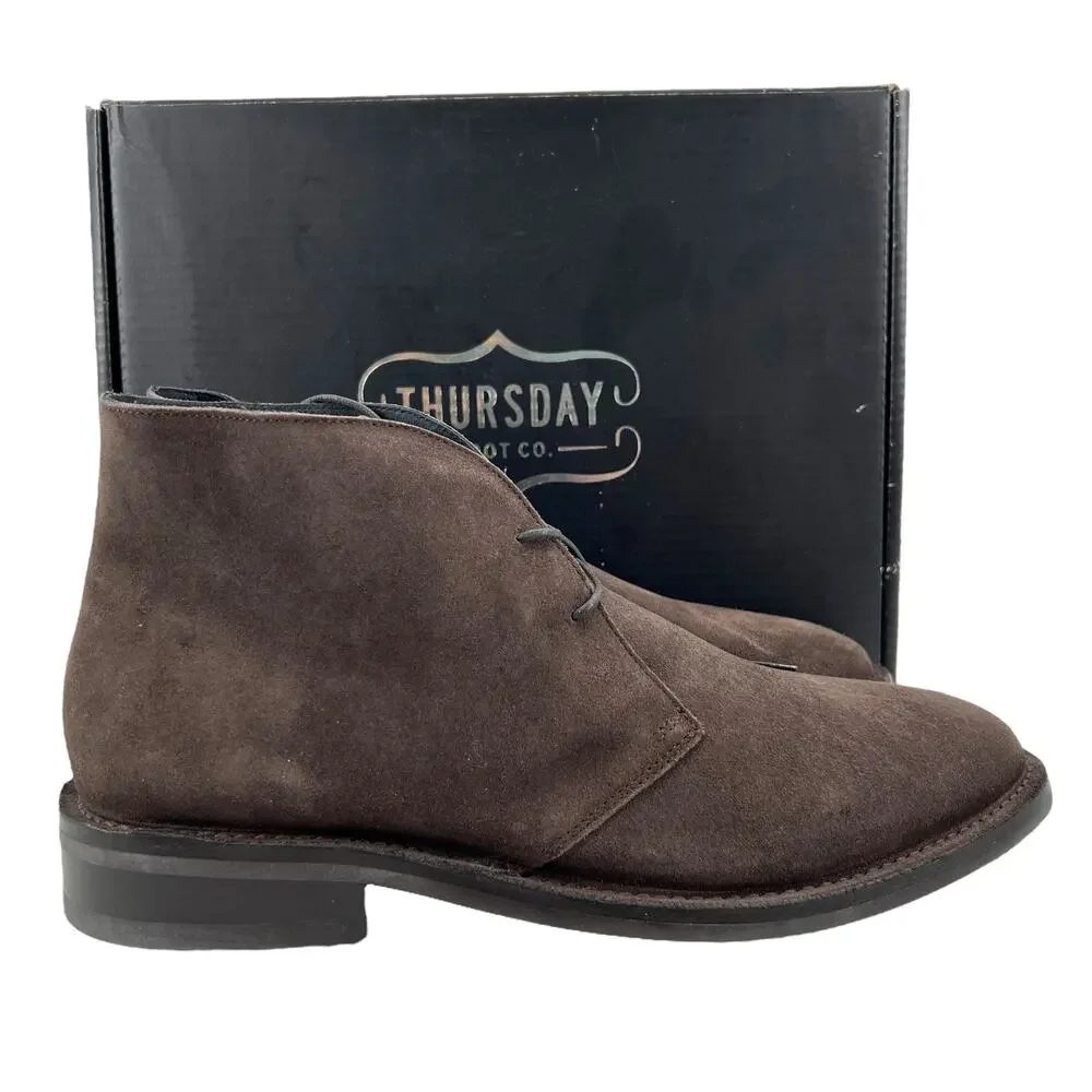 Thursday Boot Co Mens 16 Brown Scout Chukka Ash Suede Handmade Modern Comfort